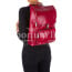 Borsa zaino in vera pelle CHIAROSCURO mod. MONTE EVEREST colore ROSSO, Made in Italy
