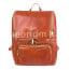 Borsa zaino in vera pelle CHIAROSCURO mod. MONTE EVEREST colore MIELE, Made in Italy