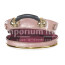 Borsa Medium Ben con orologio funzionante con tracolla, in stile steampunk, colore rosa, ARIANNA DINI