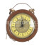 Borsa Mini Ben con orologio funzionante con tracolla, in Stile Steampunk, ecopelle, colore marrone, ARIANNA DINI DESIGN