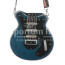 Borsa Guitar Lorien con tracolla, Cosplay Steampunk, in ecopelle, colore blu, ARIANNA DINI DESIGN
