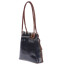 Borsa zaino donna in vera pelle CHIAROSCURO mod. MONTE CIMONE colore BLU Made in Italy.