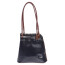 Borsa zaino donna in vera pelle CHIAROSCURO mod. MONTE CIMONE colore BLU Made in Italy.