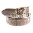 Cintura uomo BEIRUT C29, vera pelle pitone certificato CITES, colore TESTA DI MORO, ELIO ZAGATO, Made in Italy