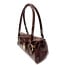 Borsa a spalla donna CHANTAL in vera pelle, colore MARRONE, CHIAROSCURO, Made in Italy 