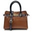Borsa da donna in vera pelle KRISTAL, colore MIELE, CHIAROSCURO, Made in Italy