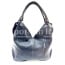Borsa donna in vera pelle CHIAROSCURO mod. BONELLA big colore BLU, Made in Italy