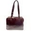 Borsa donna in vera pelle CHIAROSCURO mod. DORA colore MARRONE Made in Italy 