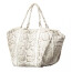 Borsa donna in pelle SANTINI mod. SIDNEY, colore BEIGE, Made in Italy.