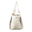 Borsa donna in pelle SANTINI mod. SIDNEY, colore BEIGE, Made in Italy.