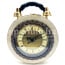 Borsa Tracy Clock con orologio funzionante con tracolla, Cosplay Steampunk, ecopelle, colore BEIGE, ARIANNA DINI DESIGN 