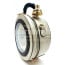 Borsa Tracy Clock con orologio funzionante con tracolla, Cosplay Steampunk, ecopelle, colore BEIGE, ARIANNA DINI DESIGN 