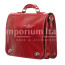 офисный мужской портфель/деловая сумка из кожи CHIAROSCURO мод. GIORGIO, цвет КРАСНЫЙ, Made in Italy.