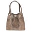 CORINNE: borsa donna a spalla, semirigida, pelle morbida, colore: TAUPE, Made in Italy