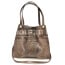 CORINNE: borsa donna a spalla, semirigida, pelle morbida, colore: TAUPE, Made in Italy