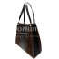 CORINNE: borsa donna a spalla, semirigida, pelle morbida, colore: TESTA MORO, Made in Italy