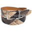 Cintura uomo TRIPOLI C48, vera pelle di pitone, BEIGE/ MARRONE / TESTA DI MORO, CITES, CHIAROSCURO, Made in Italy