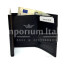 Portafoglio in vera pelle e porta carte di credito in alluminio, da uomo LAVAL con BLOCCO RFID, colore NERO, CHIAROSCURO