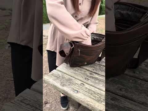 Borsa a tracolla Brique in pelle in Nero - Prada