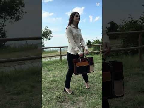 ELVI Maxi: Cartella ufficio/lavoro in vera pelle CHIAROSCURO, MULTICOLORE, Made in Italy